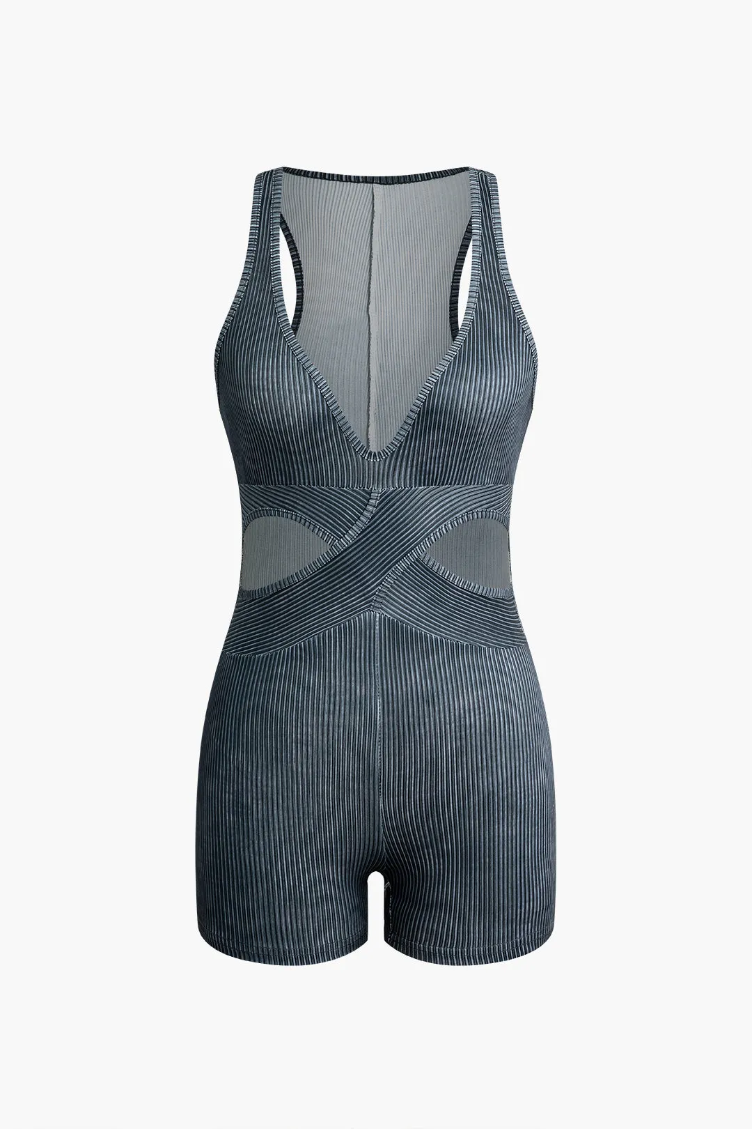 Udskåret V-udskæring Asymmetrisk Romper sold by Micas