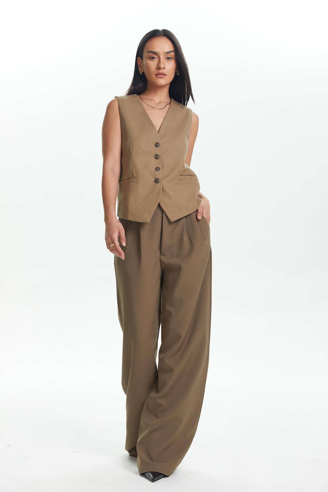 Buttoned V-Neck Vest sold by Micas product image thumbnail 9