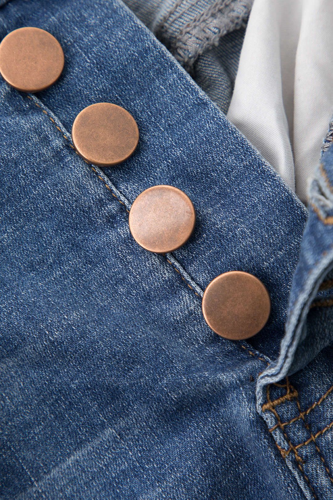 Ripped-detail Denim Mini Skirt sold by Micas product image thumbnail 5