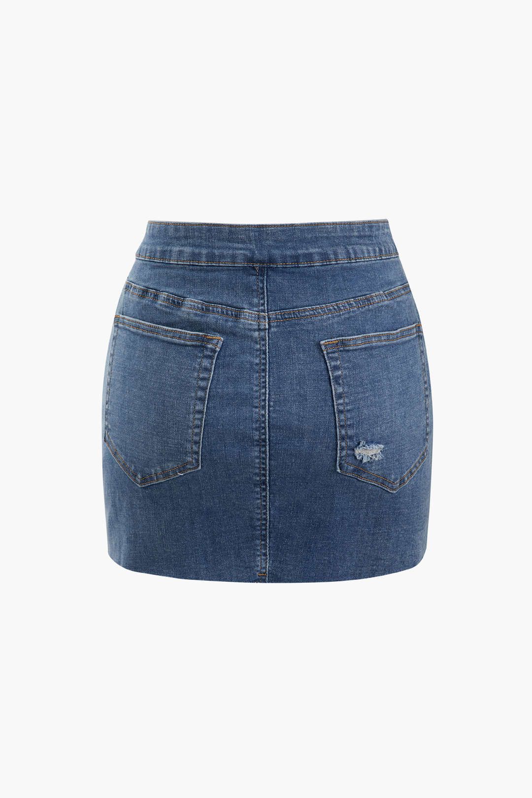Ripped-detail Denim Mini Skirt sold by Micas product image thumbnail 2