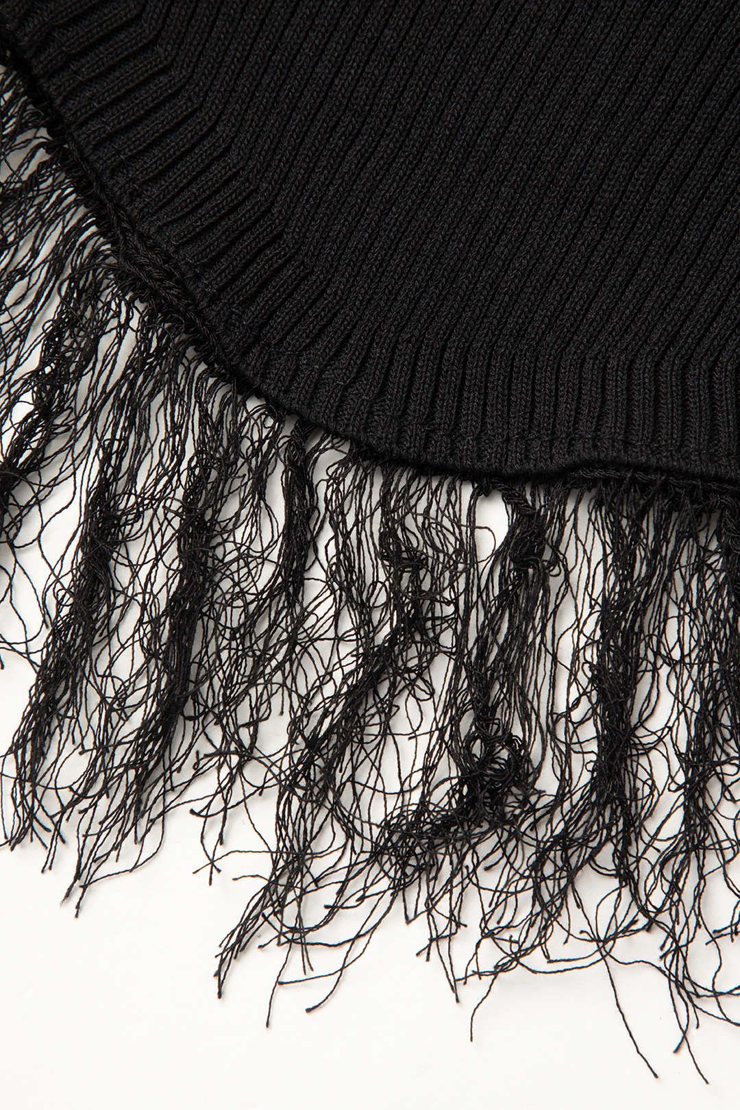 Fringe Hem Rib Knit Tank Top sold by Micas product image thumbnail 5