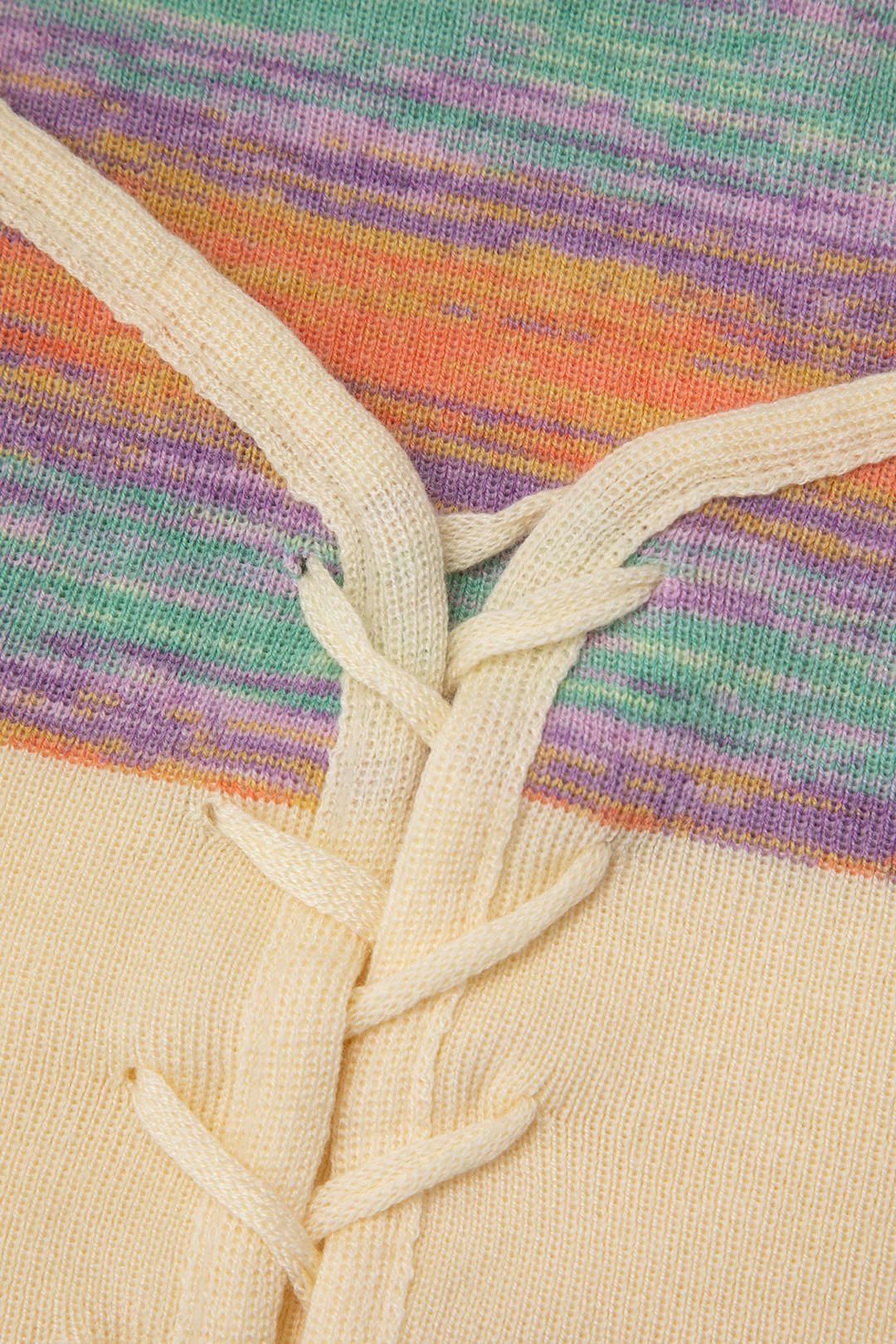 Lace-up Knit Halter Top sold by Micas product image thumbnail 4