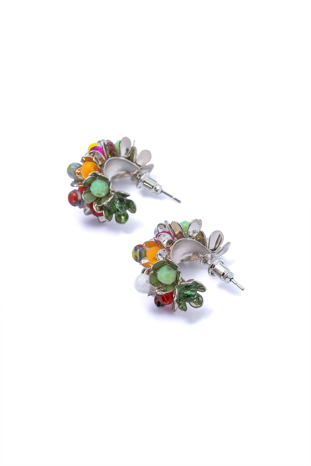 Multi Gemstone Hoop Earrings sold by Micas product image thumbnail 3