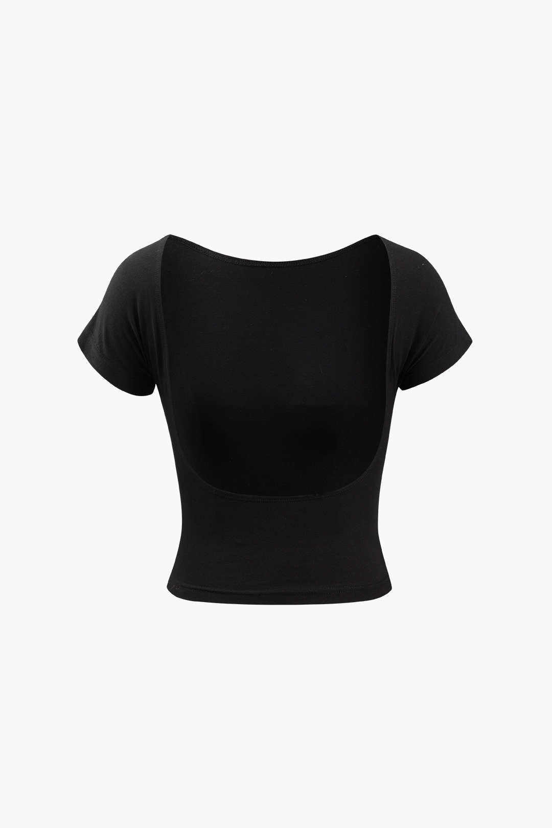 Solid Backless T-Shirt sold by Micas product image thumbnail 2