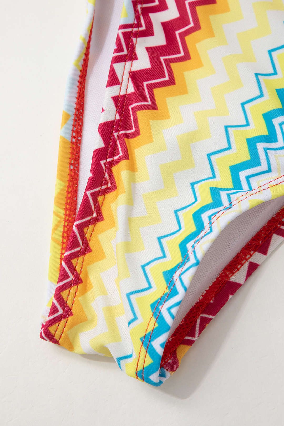 Rainbow Zig Zag Print Tie Triangle Bikini Set sold by Micas product image thumbnail 4