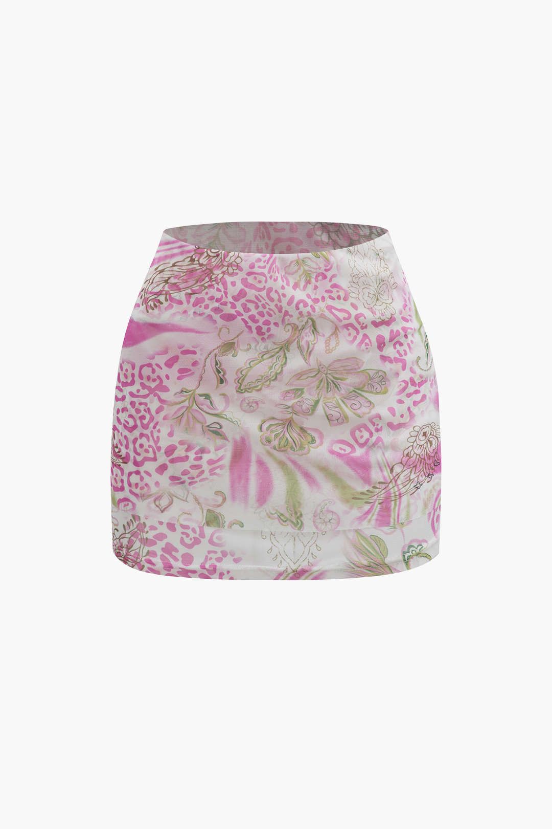 Floral Print Neck Scarf Tube Top And Mini Skirt Set sold by Micas product image thumbnail 3