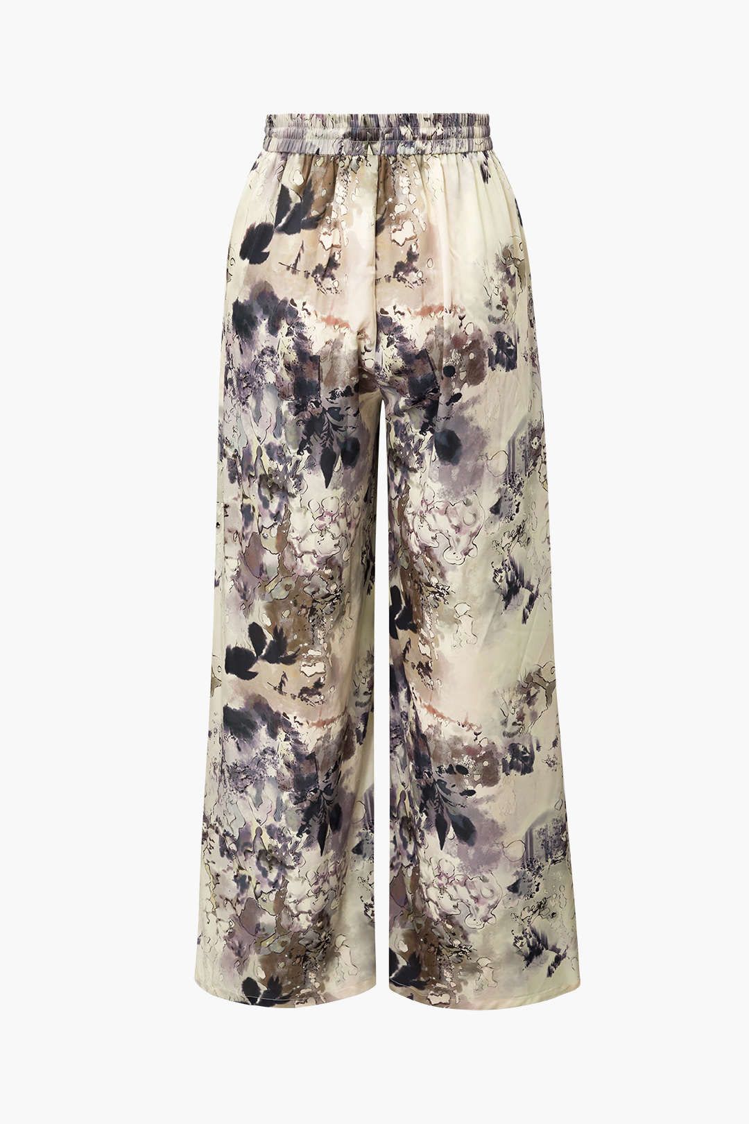 Leaves Print Wide Leg Pants sold by Micas product image thumbnail 2