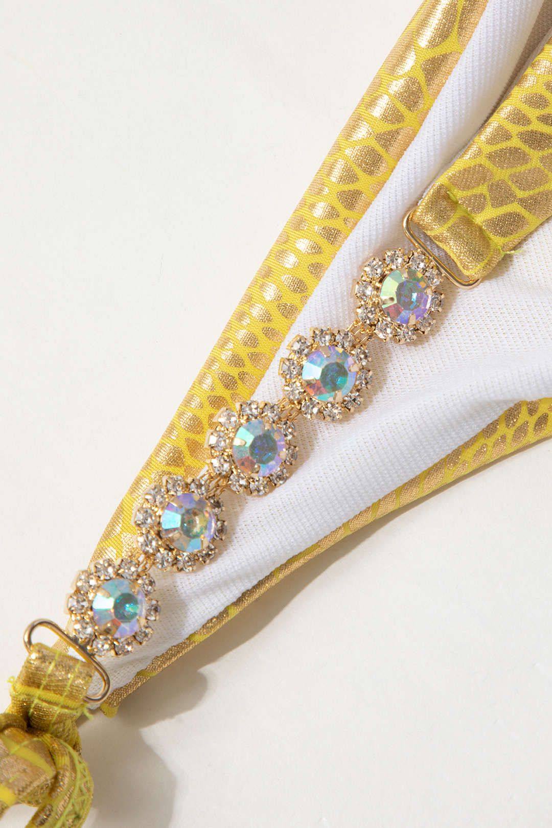 Metallic Halter Tie Side Bikini Set sold by Micas product image thumbnail 4