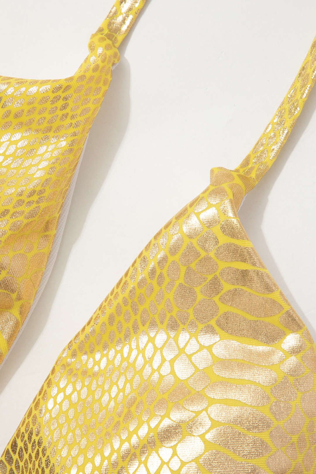 Metallic Halter Tie Side Bikini Set sold by Micas product image thumbnail 6