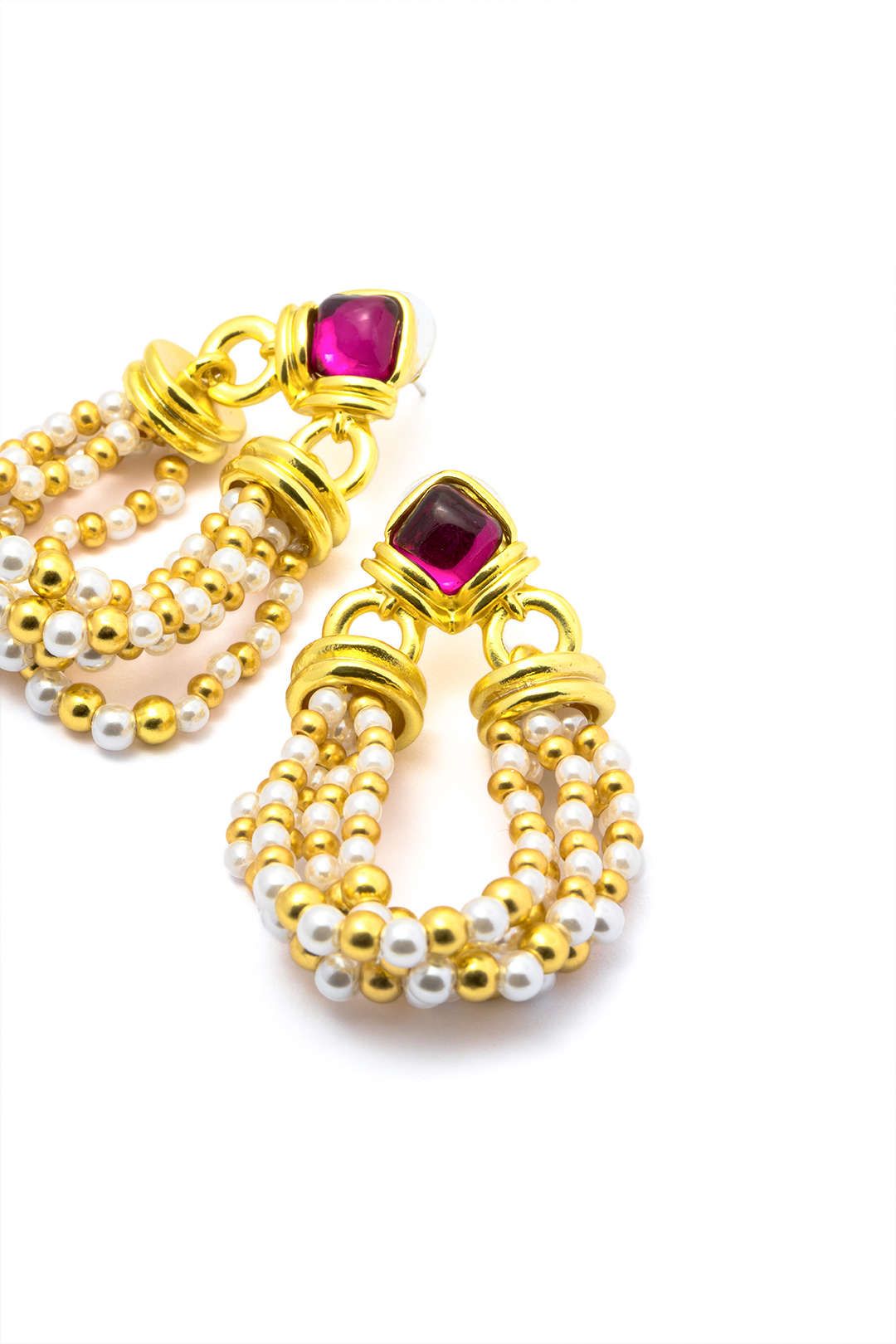 Pearl Dangle Earrings sold by Micas product image thumbnail 3