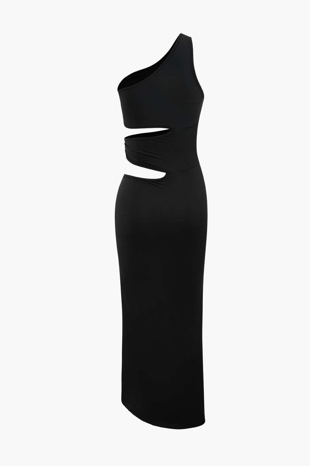One Shoulder Cut Out Twisted Midi Dress sold by Micas product image thumbnail 2