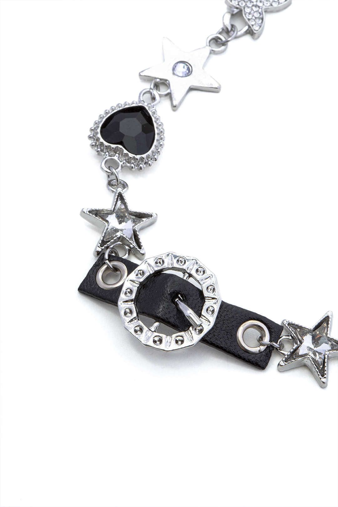Crystal Star & Heart Charm Necklace sold by Micas product image thumbnail 3