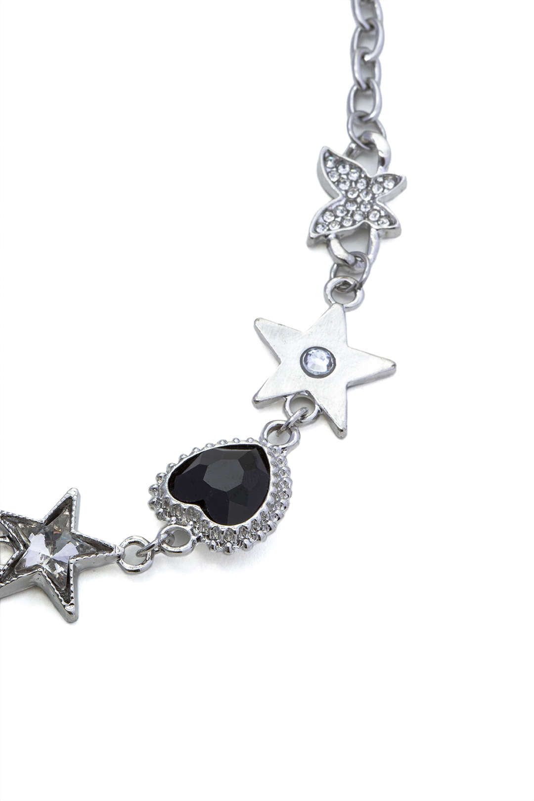 Crystal Star & Heart Charm Necklace sold by Micas product image thumbnail 2