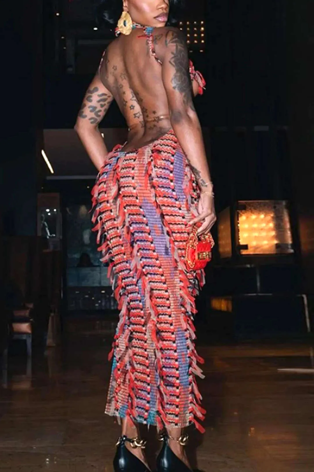 Udskåret Midi-kjole uden ryg sold by Micas product image thumbnail 2