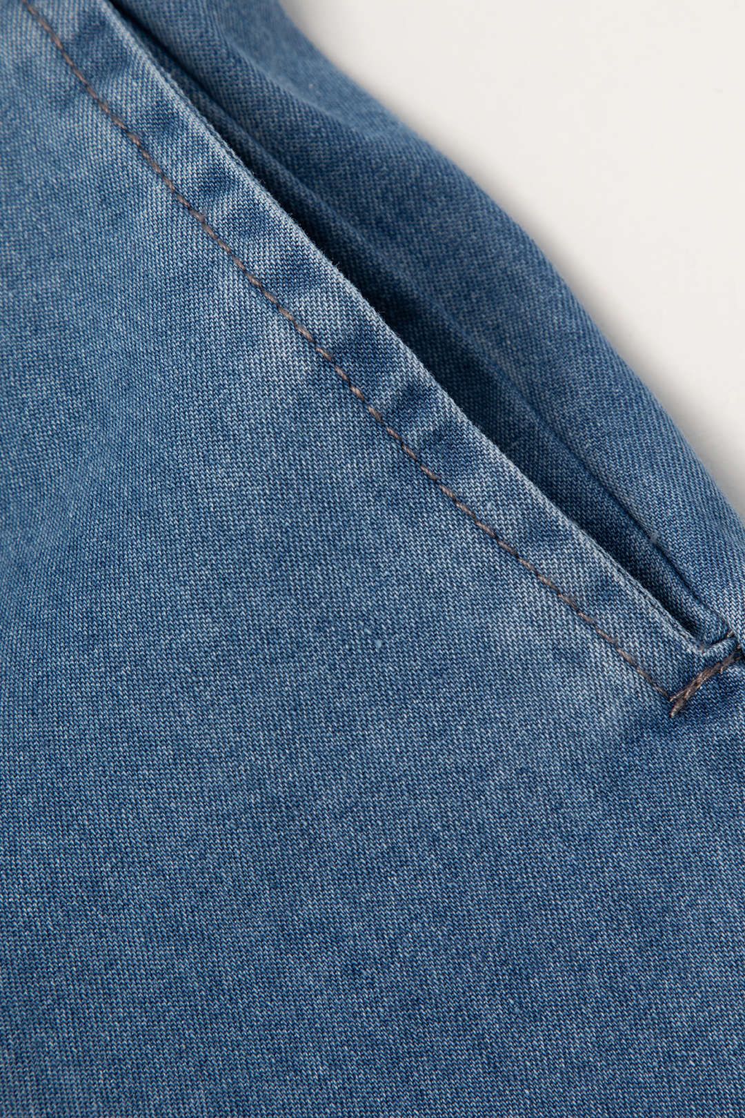 Cross Tie Back Denim Wide Leg Jumpsuit sold by Micas product image thumbnail 6