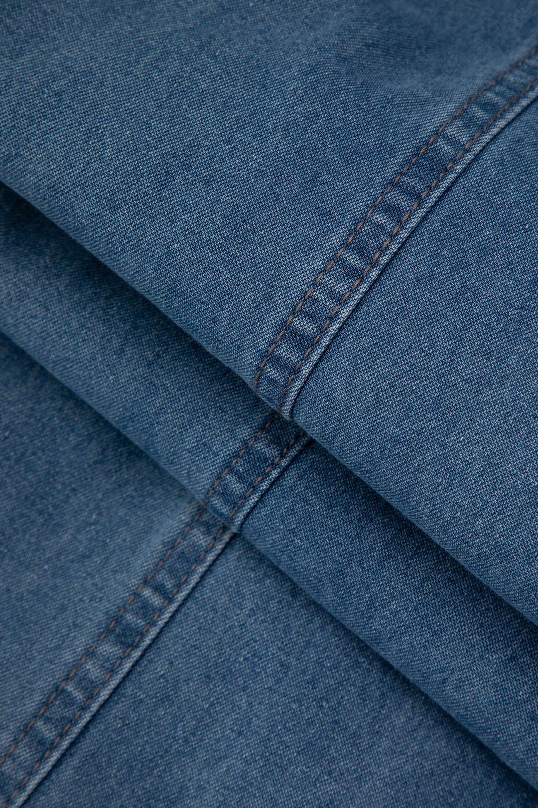 Cross Tie Back Denim Wide Leg Jumpsuit sold by Micas product image thumbnail 3