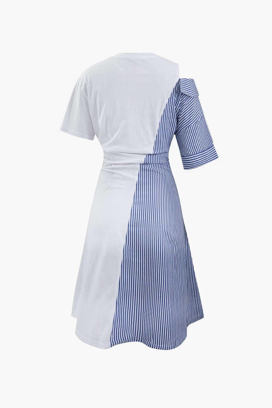 Contrast Panel Pinstripe Midi Dress sold by Micas product image thumbnail 2