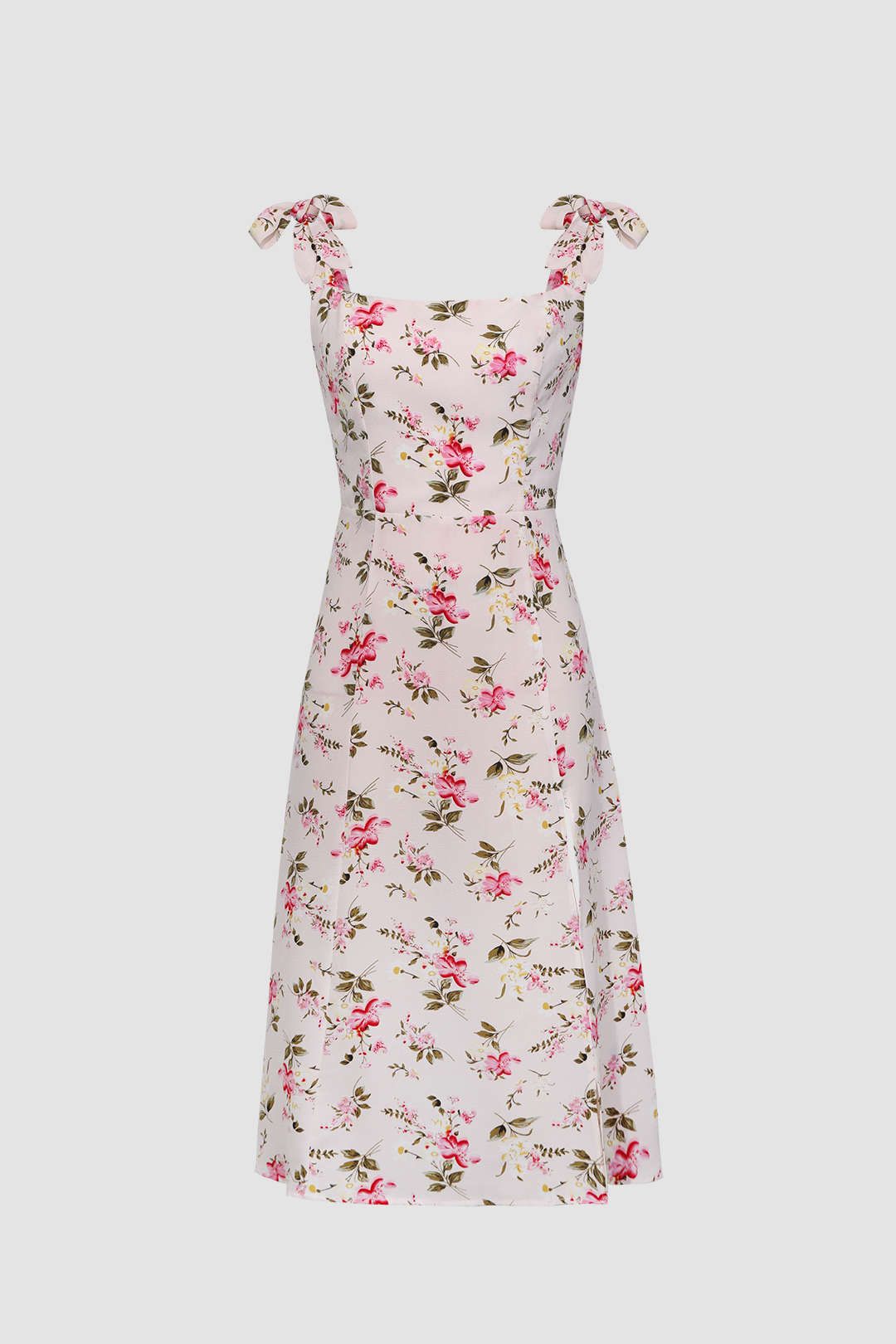 Floral Tie Strap Midi Dress sold by Micas