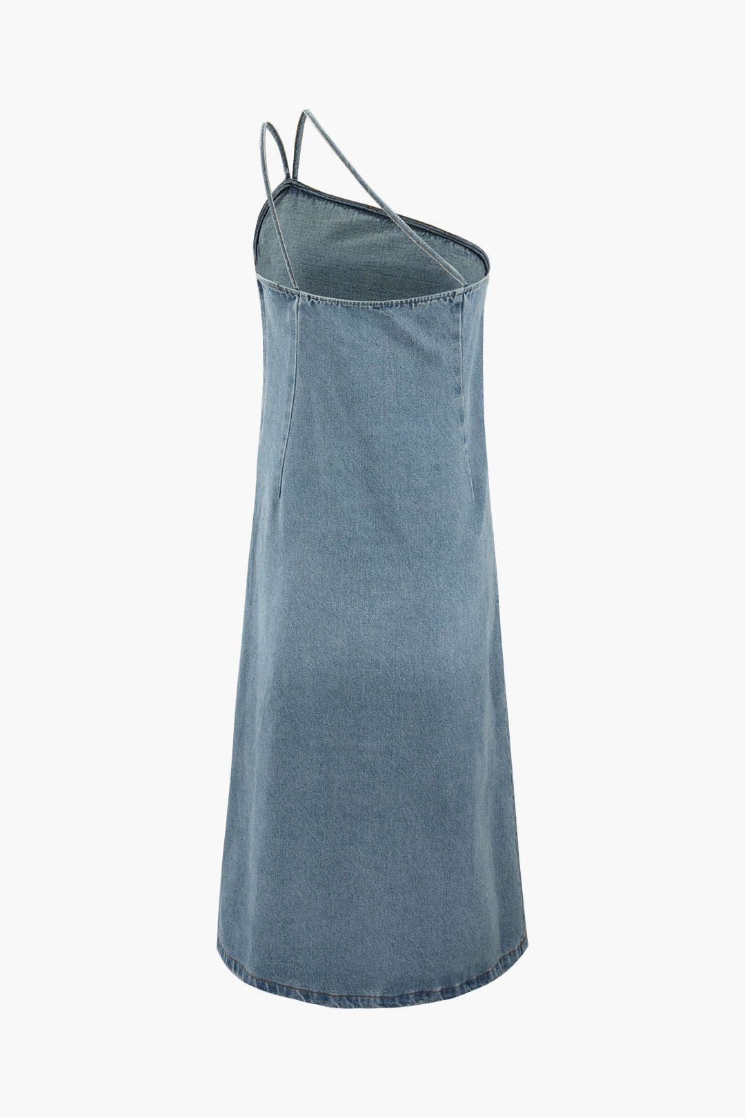 One Shoulder Denim Midi Dress sold by Micas product image thumbnail 2