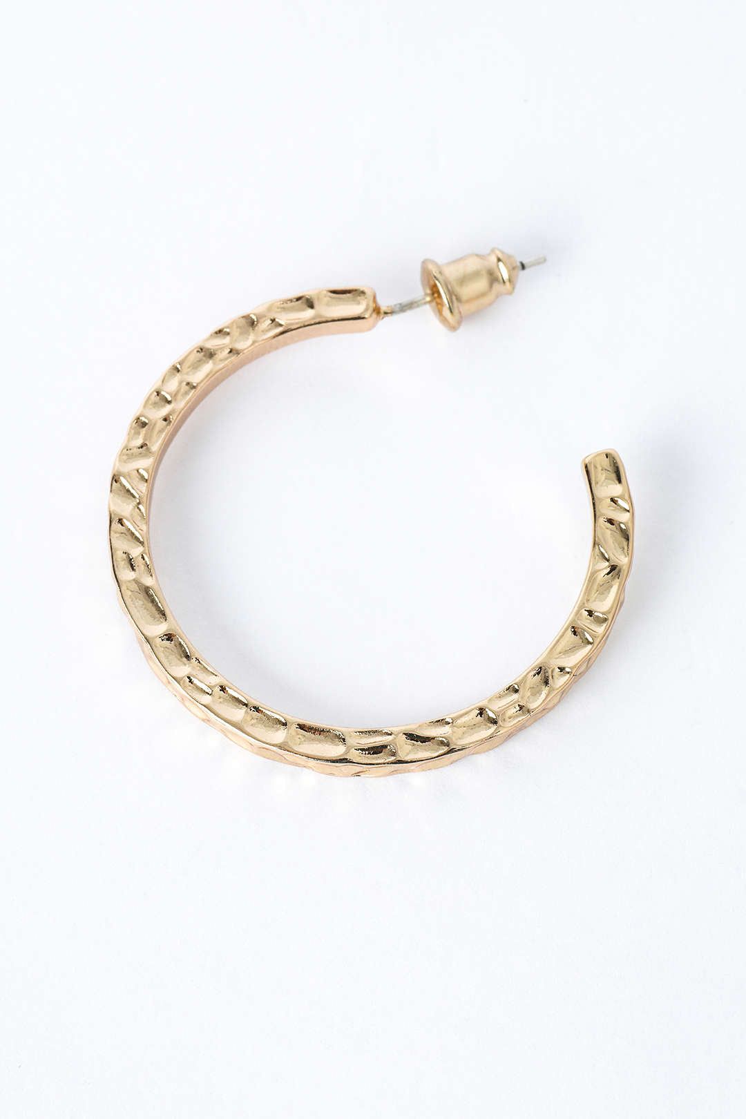 Textured Hoop Earrings sold by Micas product image thumbnail 2