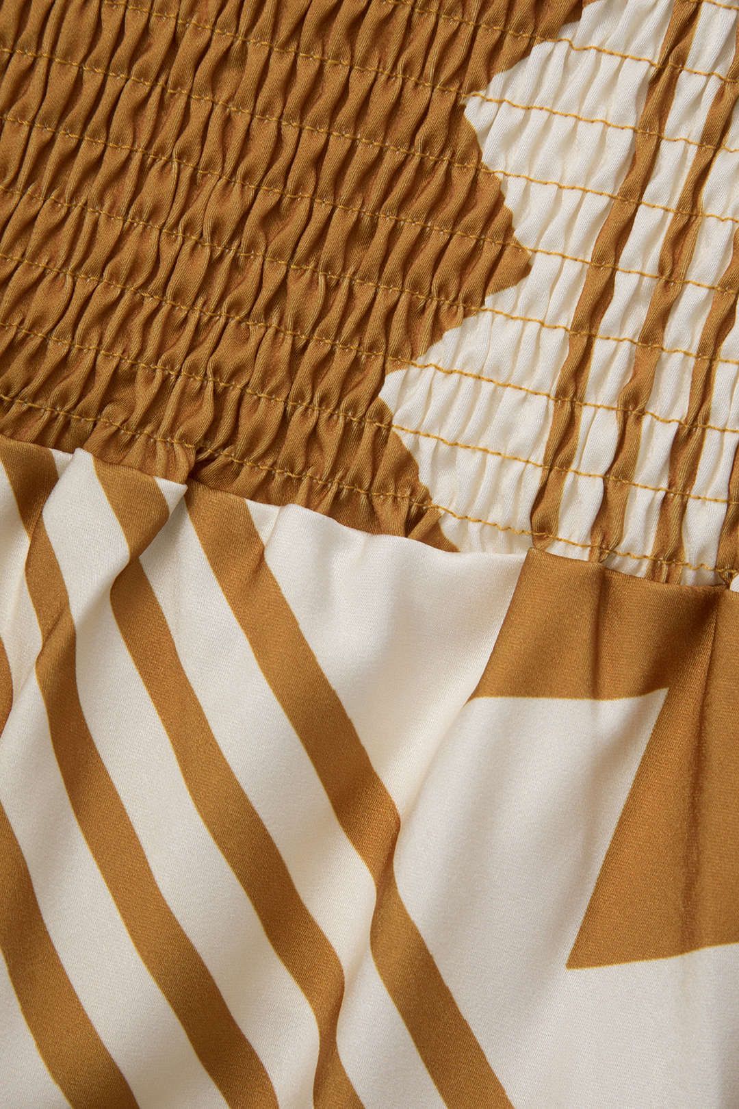 Zigzag Print V-neck Smocked Maxi Slip Dress sold by Micas product image thumbnail 3