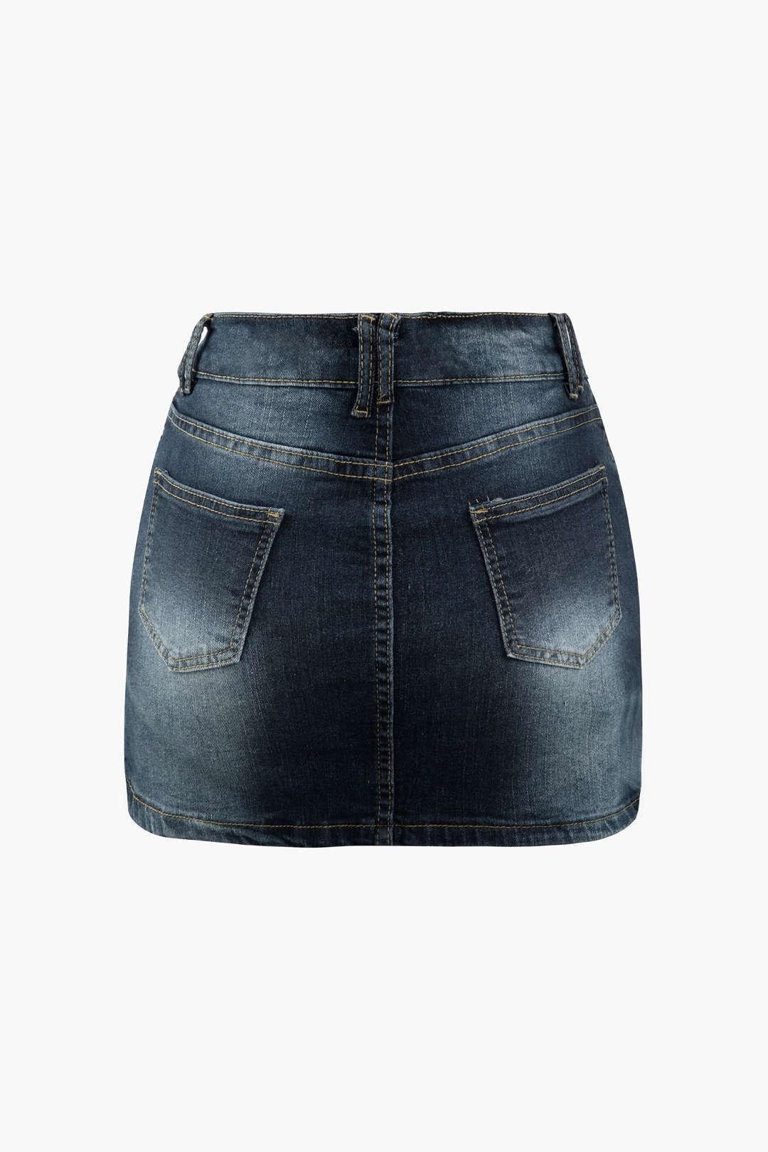 Tie Dye Denim Mini Skirt sold by Micas product image thumbnail 2