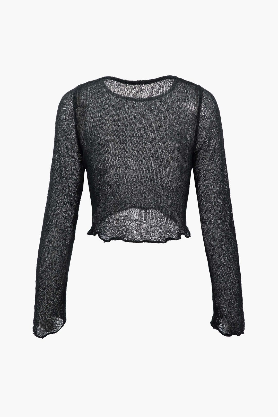 Sheer Knit Long Sleeve Top sold by Micas product image thumbnail 2