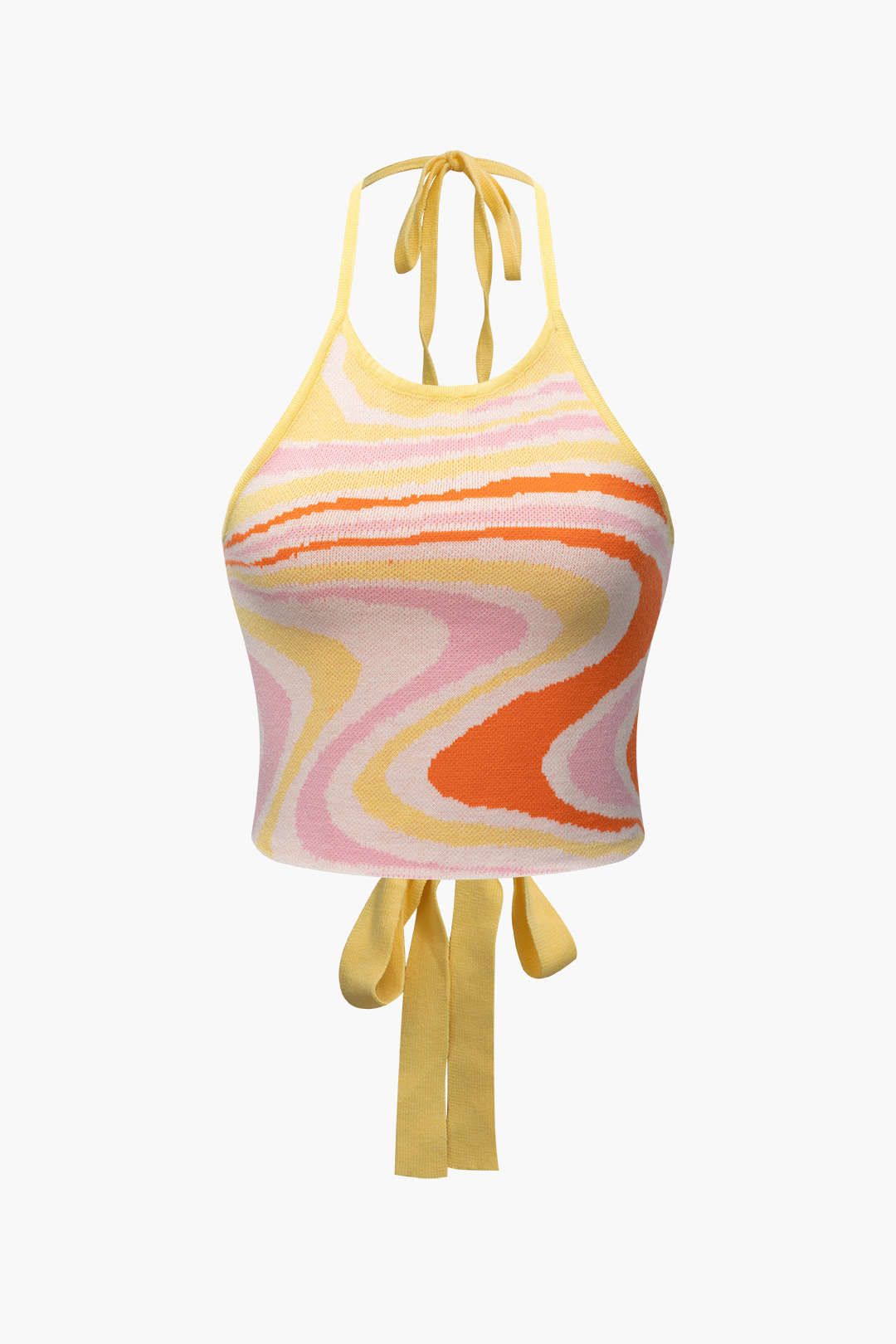 Swirl Knit Halter Top sold by Micas