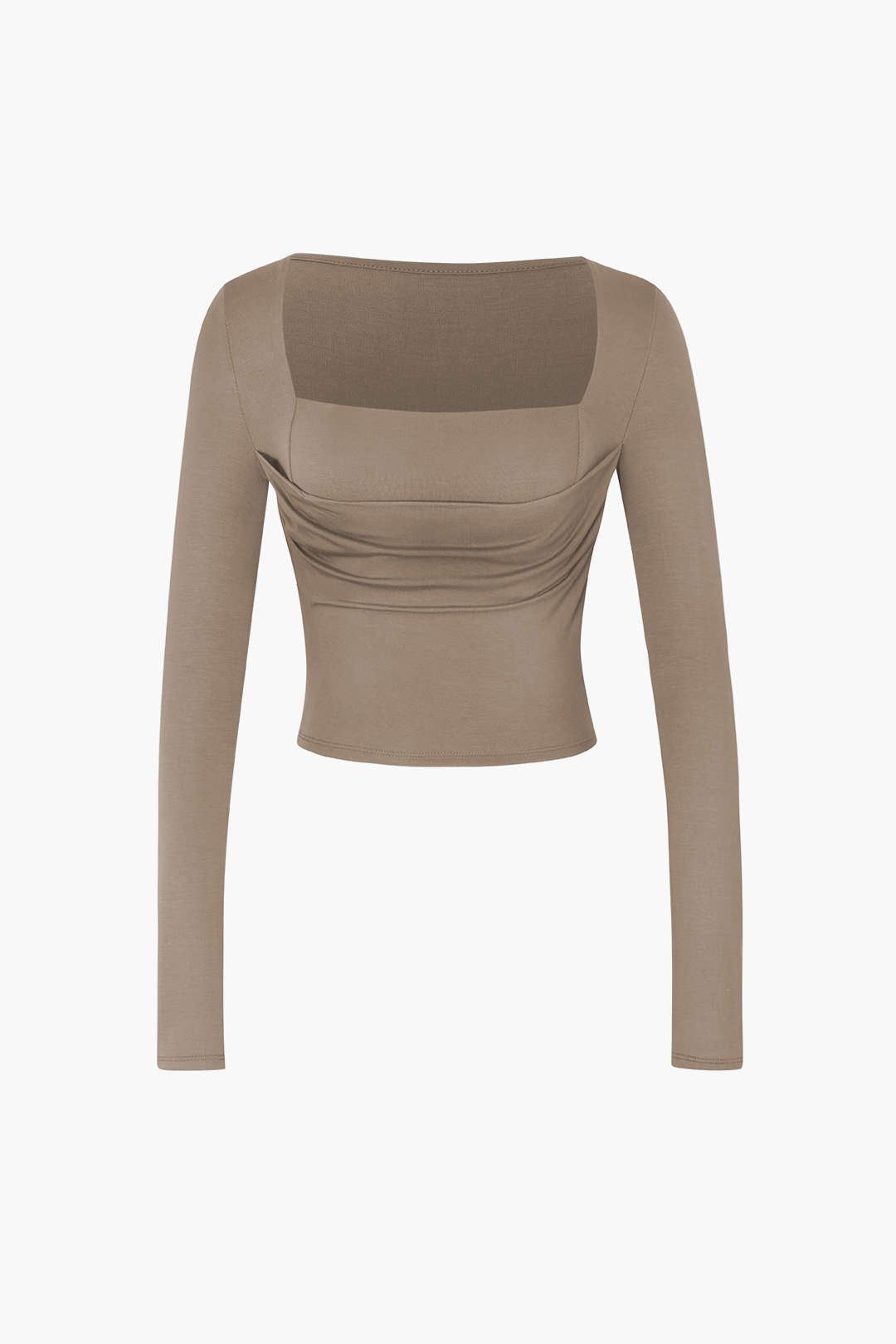Square Neck Ruched Long Sleeve Top sold by Micas product image thumbnail 6