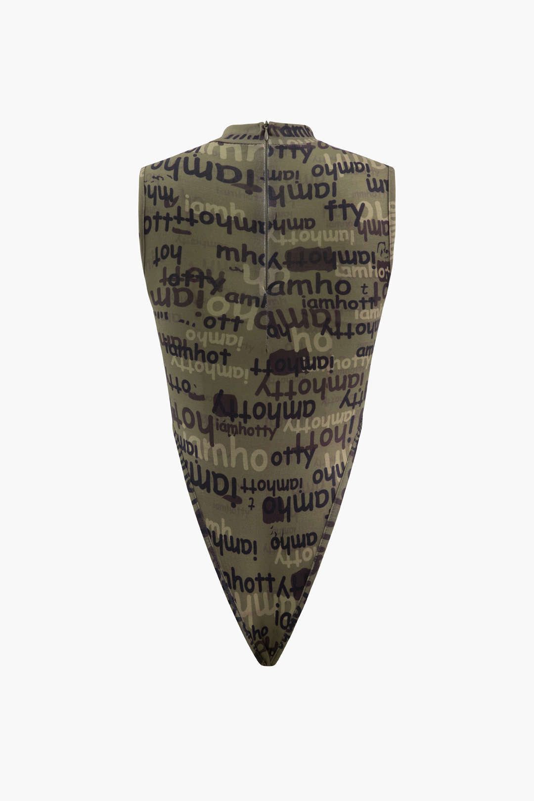 Letter Print Sleeveless Bodysuit sold by Micas product image thumbnail 2