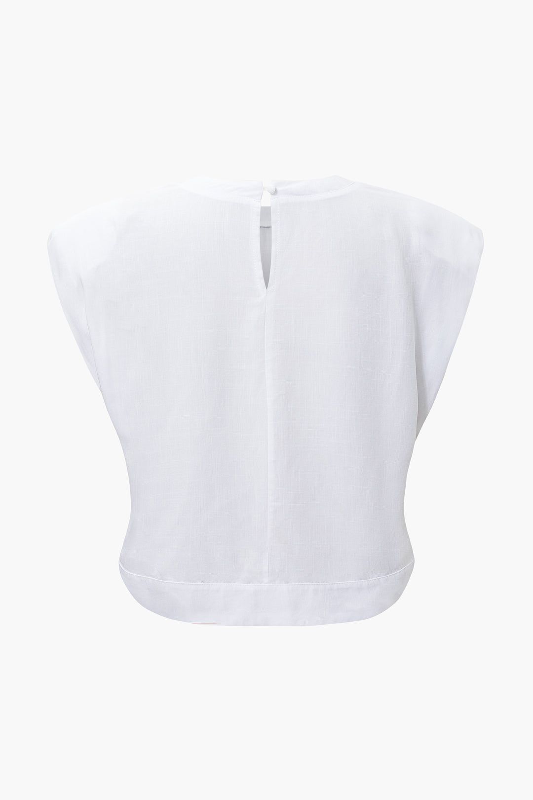 Linen-Blend Tank Top And Tie Waist Leg Straight Pants Set sold by Micas product image thumbnail 4