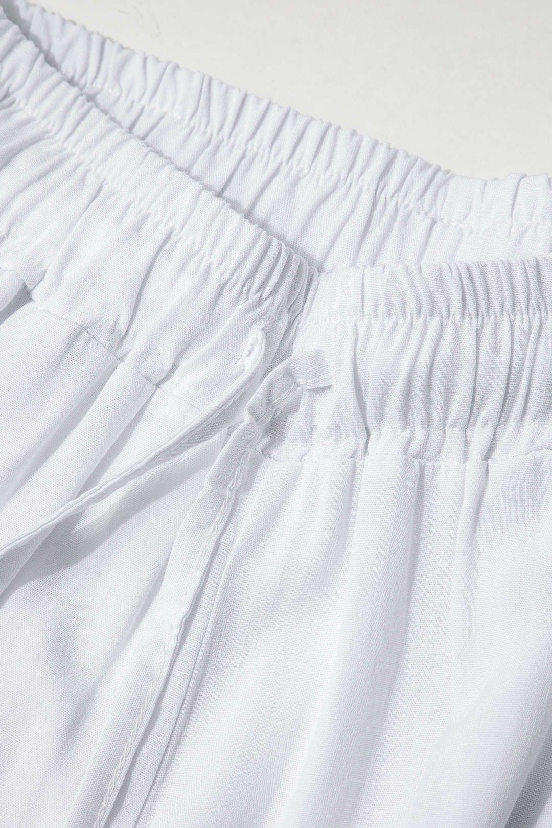 Linen-Blend Tank Top And Tie Waist Leg Straight Pants Set sold by Micas product image thumbnail 6