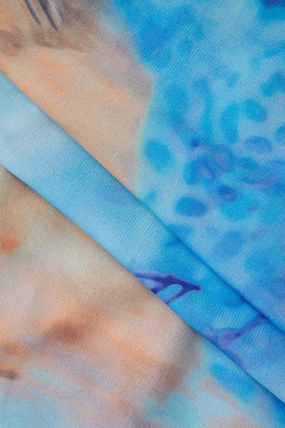 Floral & Leopard Print Ruffles V-neck Mini Dress sold by Micas product image thumbnail 3