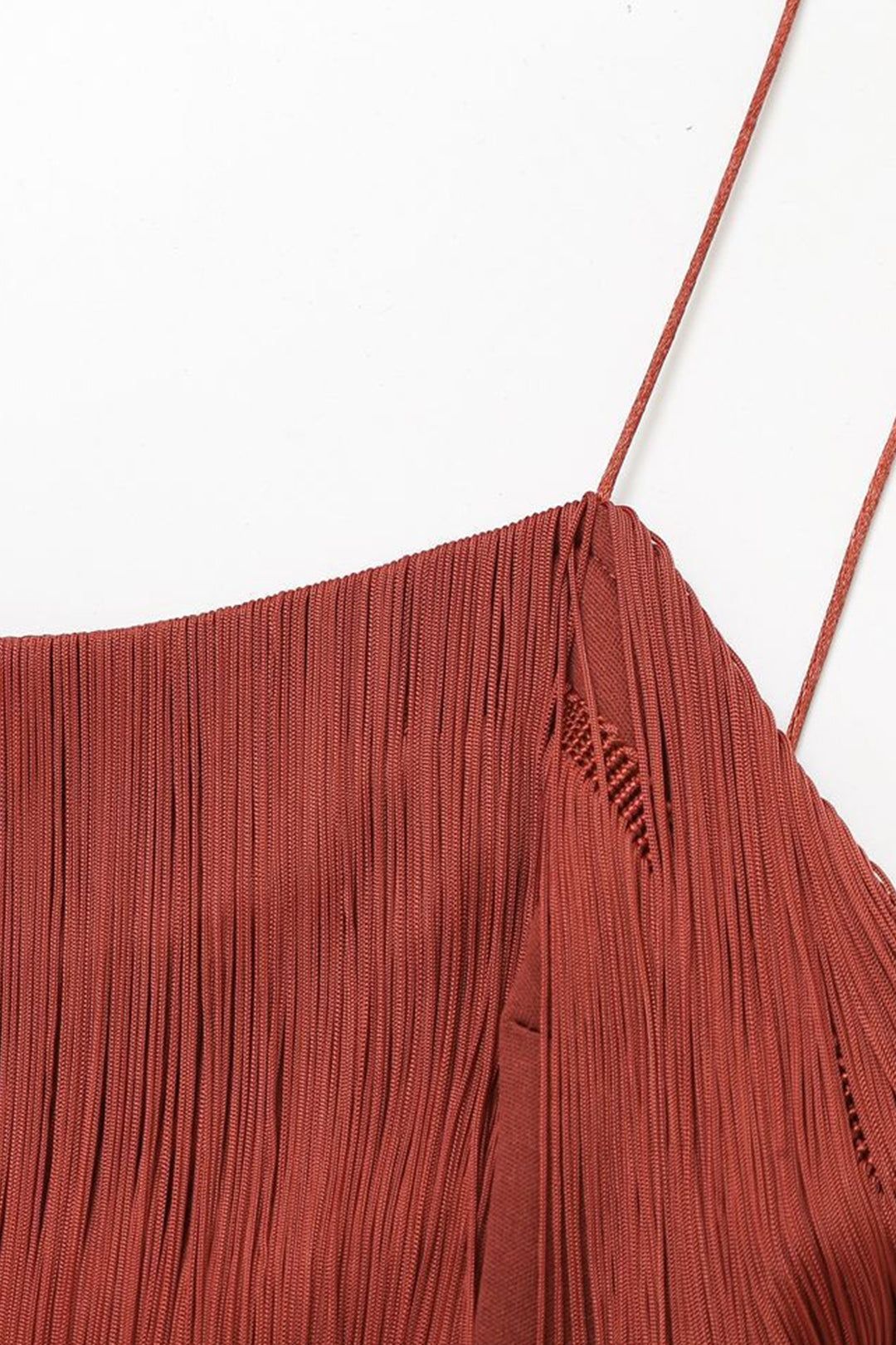 Fringe Slip Midi Dress sold by Micas product image thumbnail 3