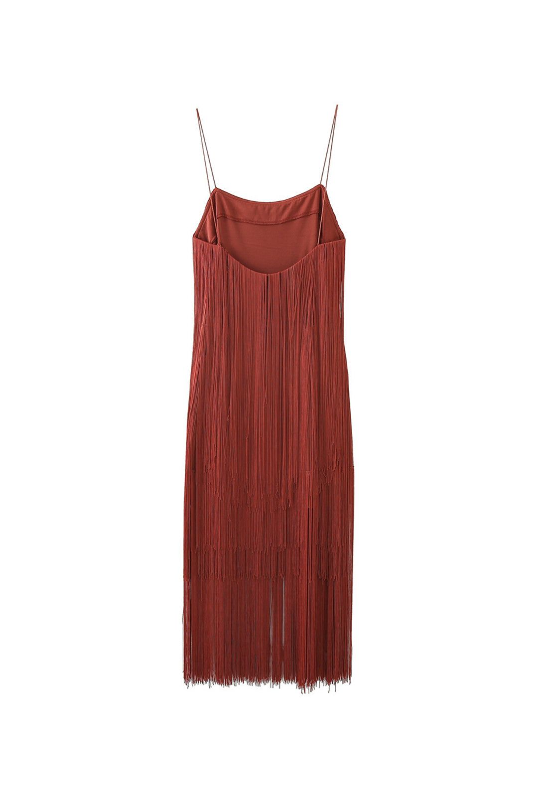 Fringe Slip Midi Dress sold by Micas