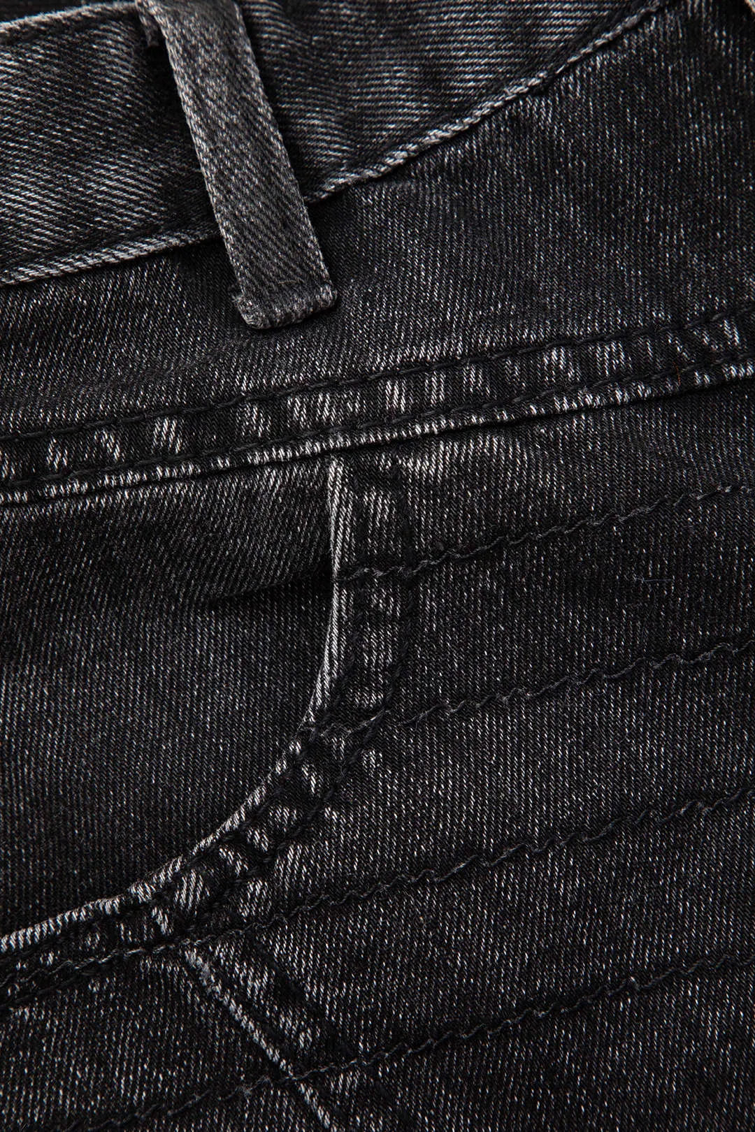 Basic solid denim short sold by Micas product image thumbnail 5