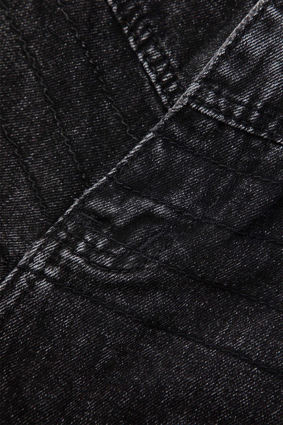 Basic solid denim short sold by Micas product image thumbnail 3