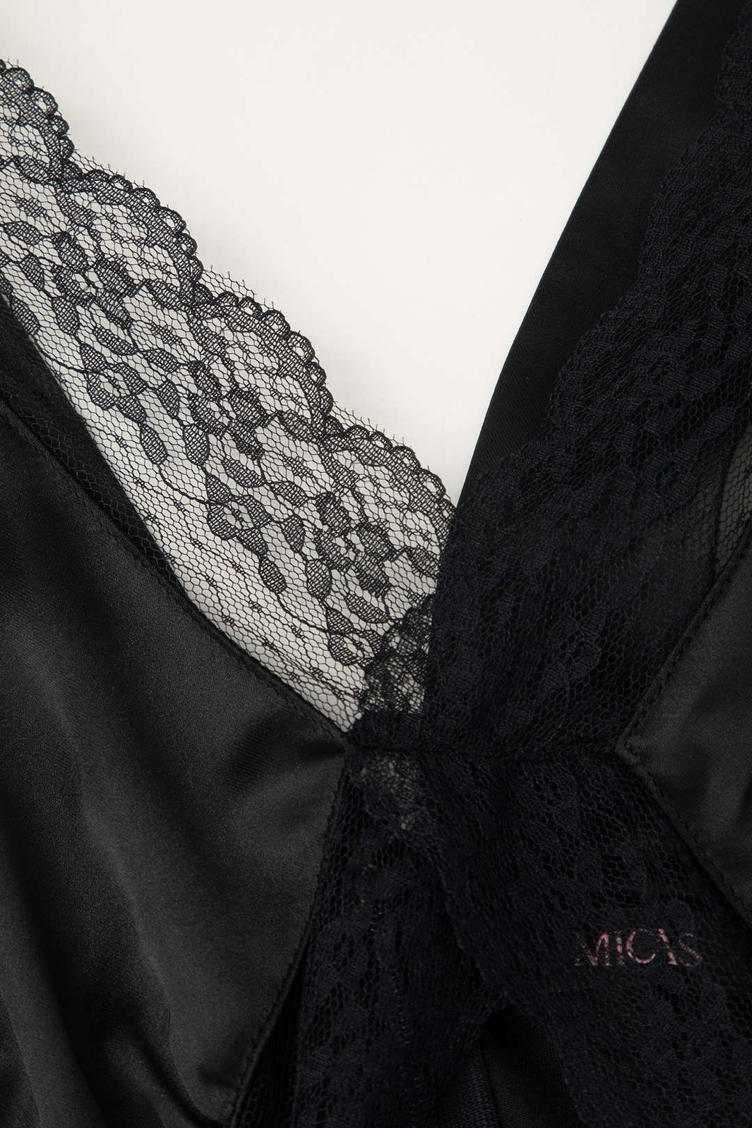 V-neck Lace Trim Cut Out Maxi Dress sold by Micas product image thumbnail 7