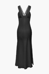 V-neck Lace Trim Cut Out Maxi Dress sold by Micas