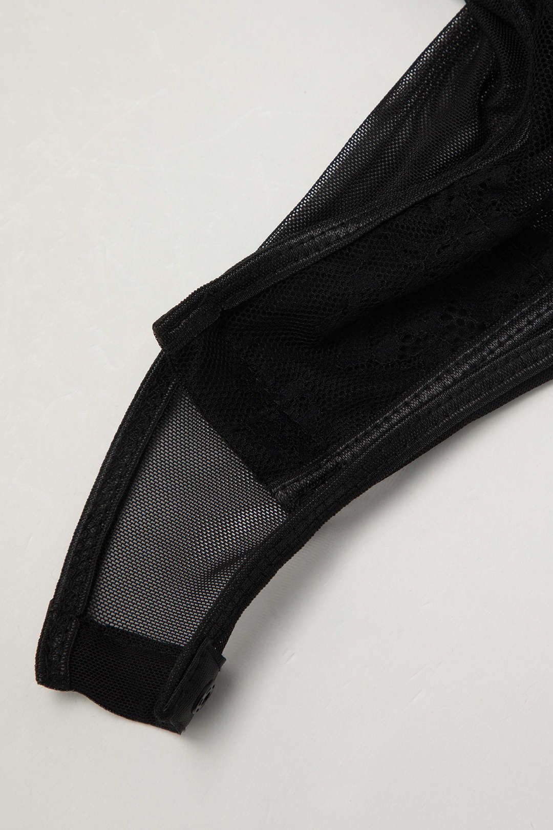 Sheer Lace Cut Out Sleeveless Bodysuit sold by Micas product image thumbnail 4