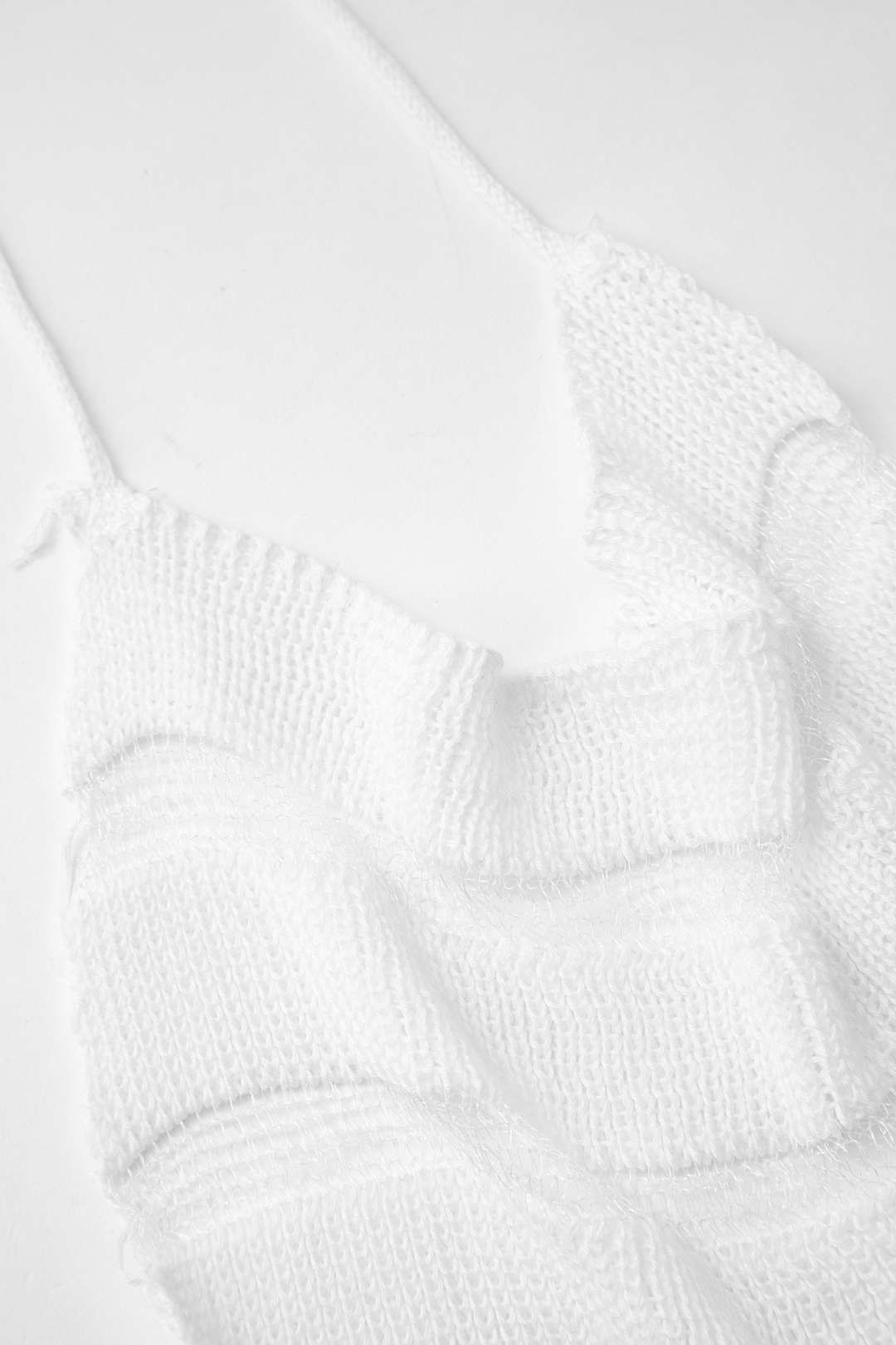 Ladder Sheer Knit Halter Backless Midi Dress sold by Micas product image thumbnail 3