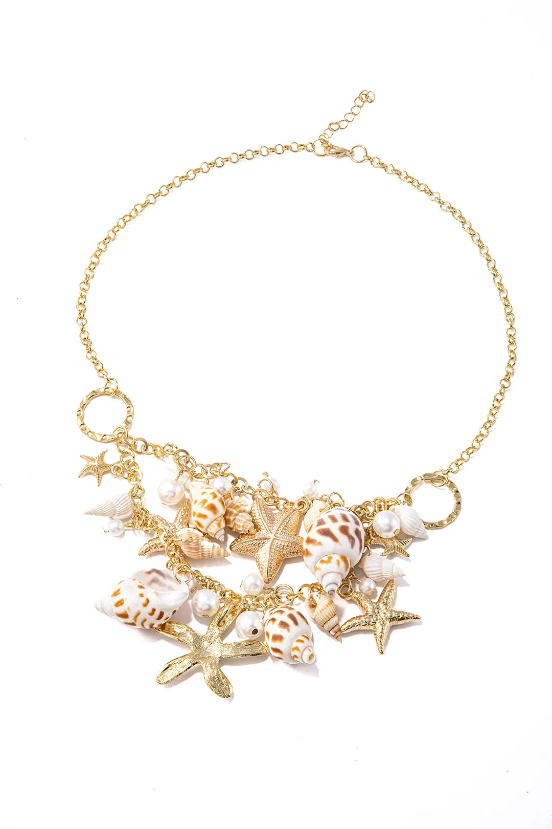 Seashell And Starfish Charm Necklace sold by Micas product image thumbnail 3
