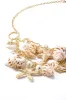 Seashell And Starfish Charm Necklace sold by Micas