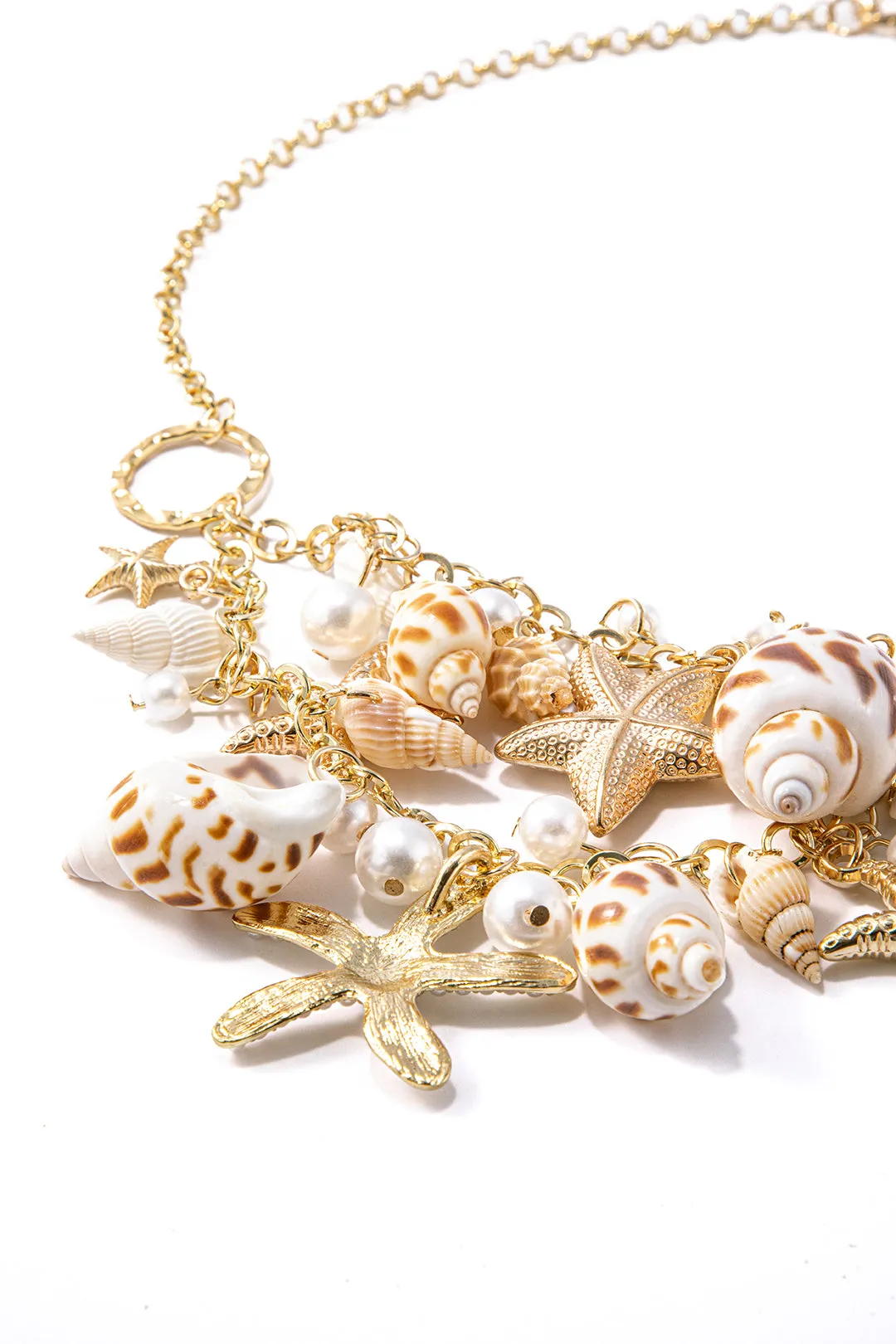 Seashell And Starfish Charm Necklace sold by Micas product image thumbnail 4