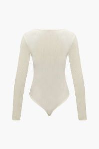 Square Neck Long Sleeve Bodysuit sold by Micas