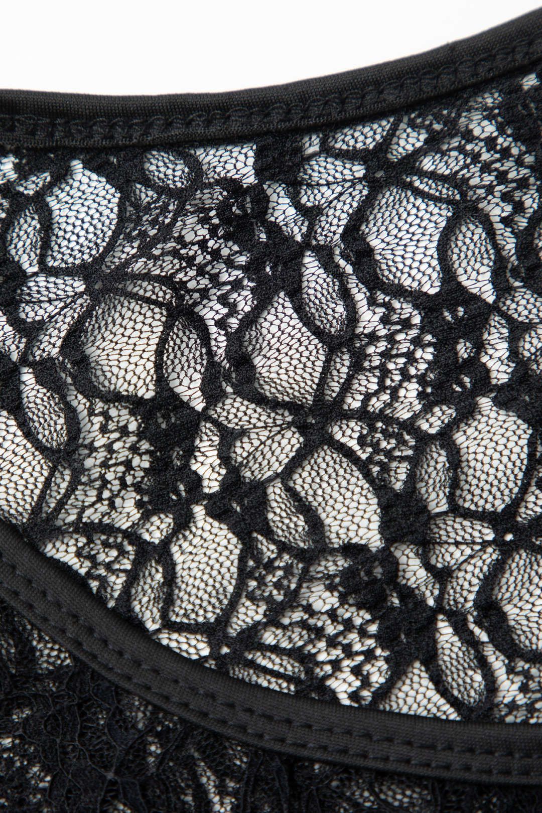 Lace Button Up Long Sleeve Crop Top sold by Micas product image thumbnail 4