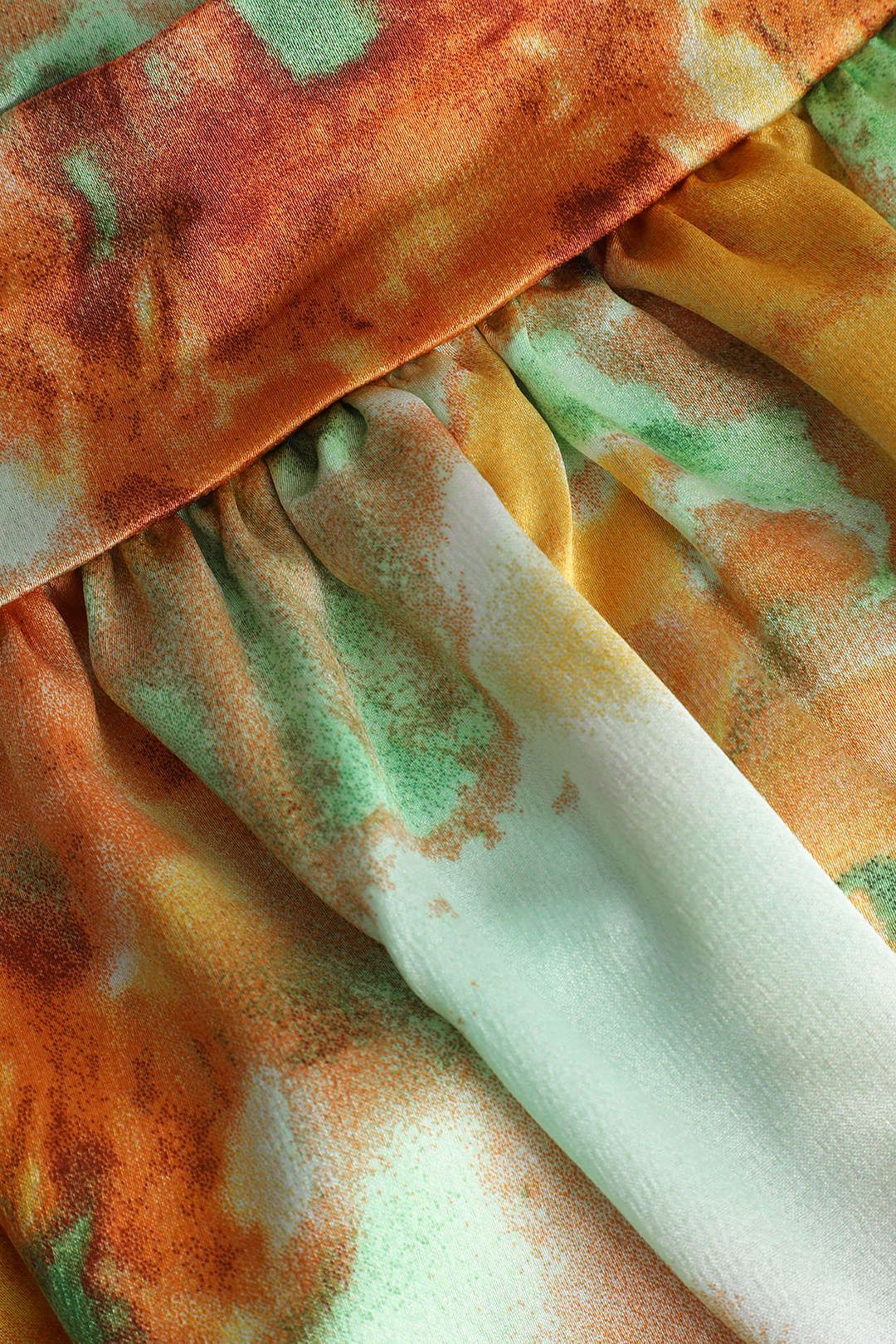 Abstract Print Halter Neck Satin Wide Leg Jumpsuit sold by Micas product image thumbnail 7