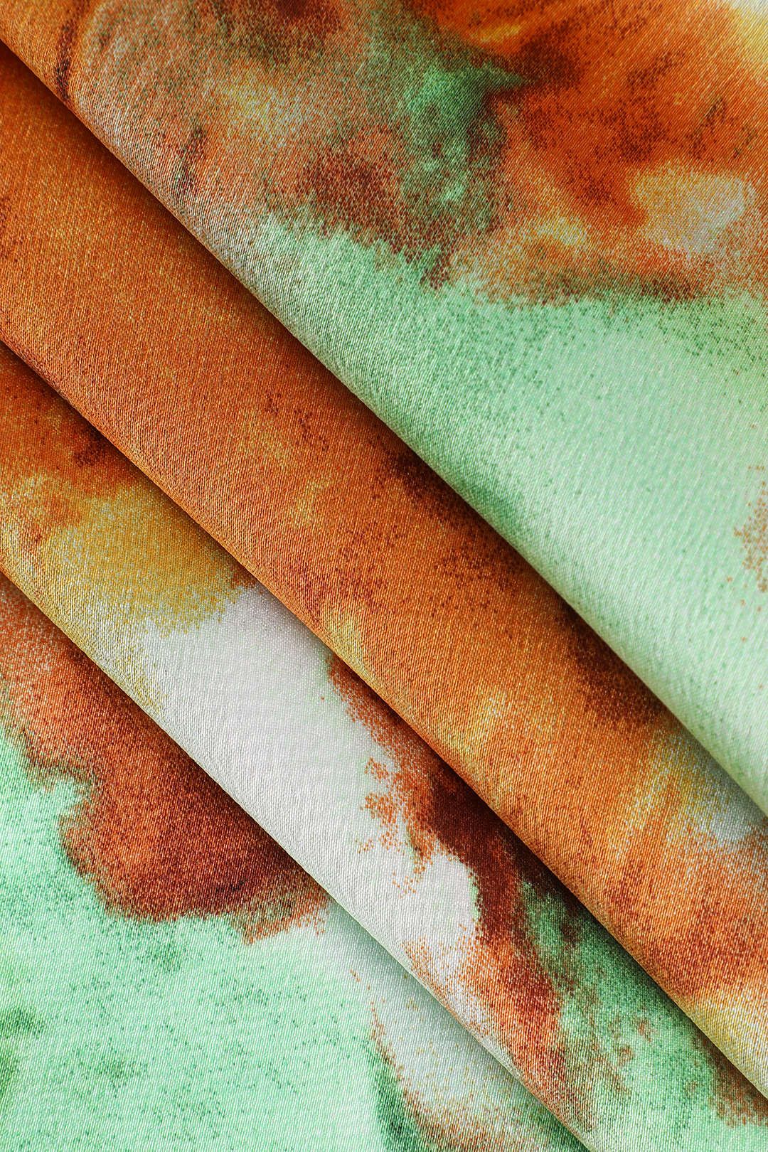 Abstract Print Halter Neck Satin Wide Leg Jumpsuit sold by Micas product image thumbnail 6