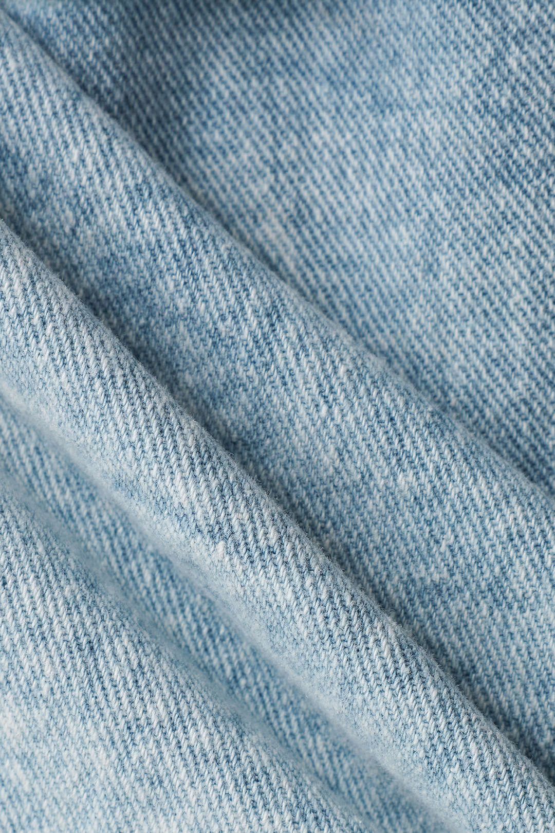 Asymmetric Waist Frayed Denim Shorts sold by Micas product image thumbnail 6