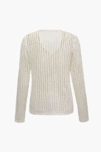 Open Knit Tie Front Cover-up Top sold by Micas
